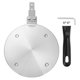 thumbnail image 1 of Placa difusora de calor para estufa de gas de 8 pulgadas con mango separable, tonalidad plateada/negra, 1 of 5