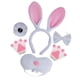 thumbnail image 4 of Diadema de disfraz de conejito para cosplay, festival, carnaval, Halloween, niños y niñas Blanco, 4 of 9