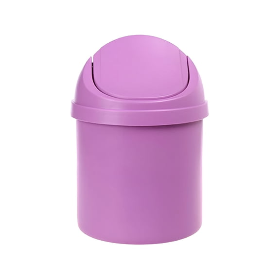 ACDANC Mini Small Round Plastic Trash Can,Multi-function Household Shake Lid Type Waste Bin For Desktop,Bathrooms,Kitchens,Home Offices