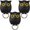 B, variant on RKSTN Key Buckle 3Pcs Owl Shape Key Hook Punch-Free Magnetic Hook Office Supplies