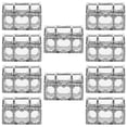 thumbnail image 1 of 10 cajas de dulces creativas con forma de cofre del tesoro, contenedores de azúcar, estuche de almacenamiento de regalos, suministros para fiestas y bodas (plateado), 1 of 8