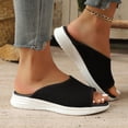 thumbnail image 5 of Willtoo Women's Orthopedic Sandals Wide Width Wedge Casual Summer Sandals Flats Comfortable Orthopedic Slipper, 5 of 7