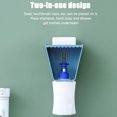 thumbnail image 4 of Estante de almacenamiento de plástico Matsuzay organizador de baño autoadhesivo azul, 4 of 6