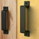 thumbnail image 3 of Pieces Sliding Barn Door Handle, Sliding Door Handle Pull with Stainless Steel Plate for Barn Doors Cabinet Cupboard - 160MM, 3 of 4