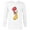 White, variant on Disney Moana Heihei Rooster Chicken Big Face Costume - Long Sleeve T-Shirt for Men - Customized-Athletic Heather