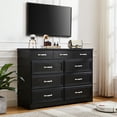 thumbnail image 3 of Holaki Dresser with 9 Drawers for Storage and Organization Vanity with Antique Handles Wood Chest of Drawers for Bedroom Living Room Entry and Hallway,Black,47.56'' L x 15.75'' W x 34.45'' H, 3 of 8