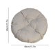 thumbnail image 3 of Cojín de silla de lino 40x40 cm con base antideslizante, almohadilla lavable acolchada para asiento de comedor, cocina, oficina, interior y exterior, gris, amarillo, verde, azul, 3 of 6