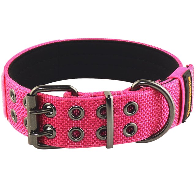 Collar para perros Yunleparks Tactical para perros medianos y grandes, color rosa