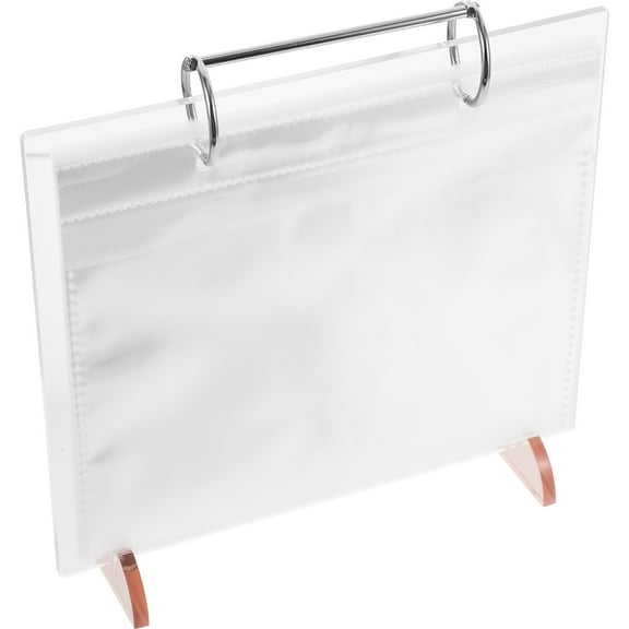 GOOHOCHY Transparent Acrylic Photo Frame for Decor Multi Functional Storage with Loose Leaf Calendar Stand 4x6 Inches