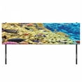 thumbnail image 3 of Ocean Headboard, Colorful Life Natural Environment Deep down in the Sea Scenery Exotic Holiday Picture, Upholstered Decorative Metal Bed Headboard with Memory Foam, King Size, Blue Beige, by Ambesonne, 3 of 4