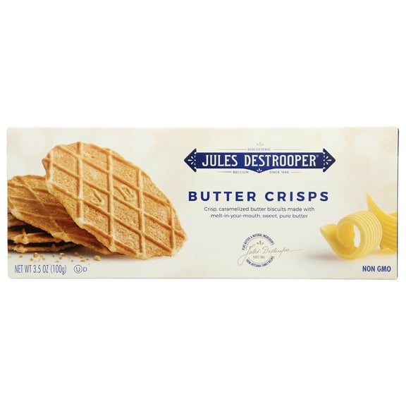 Pack of 12, Jules Destrooper Butter Crisps, 3.5 oz