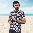thumbnail image 4 of Wukai Cute Basebal Print Men's Short-Sleeved Mesh T-Shirt,Quick-Dry Short Sleeve Workout T-Shirt-5X-Large, 4 of 8