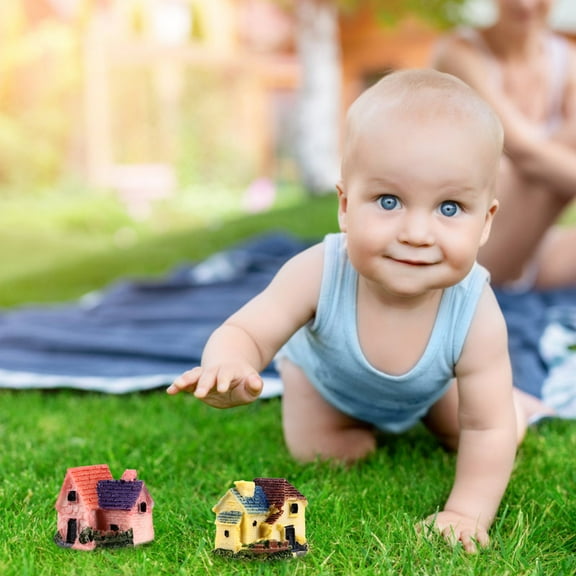 GOOHOCHY 4 Pcs Home Decor Miniature House Decoration Miss 2.5X2.5X2.7CM