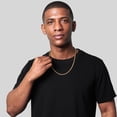 thumbnail image 2 of Invicta Jewelry Men's Spiga Wheat Chain Gold Plated Steel Necklace (8mm) - 24", 2 of 8