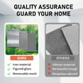 thumbnail image 5 of Grisham Deluxe Steel Security Door,32'' x 80'' Metal Tempered Glass Door Screen Replacement Enter Doors,Storm Door (555-32 White), 5 of 7