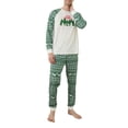 thumbnail image 2 of Faithtur Parent-Child Xmas Nightclothes Round Neck Tops Trousers / Romper, 2 of 5