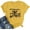 B-1Yellow, variant on DEXIO Let's Go Girl Shirt for Women Western Bleached T-Shirt Retro Country Music Tee Cowgirls Short Sleeve Tops