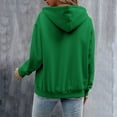 thumbnail image 6 of Fall Hoodies Women Usa Hoodies Oversized Long Sleev Drawstring Sweatshirt With Pockets Womens Fall Sweatshirts Green XXL, 6 of 6