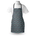thumbnail image 4 of Butterflies Apron, Pattern of Repetitive Spring Flower Silhouettes Spring Season Design, Unisex Kitchen Bib with Adjustable Neck for Cooking Gardening, Adult Size, Seafoam and Grey, by Ambesonne, 4 of 4