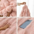 thumbnail image 2 of Xiao Hua Juego de 2 fundas de cojín de felpa sintética gruesa de lujo de doble cara para sofá cama, sofá cama, fundas de cojín ultrasuaves y esponjosas (rosa, 30,5 x 50,8 cm), 2 of 2