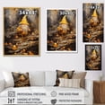 thumbnail image 4 of Designart "Golden-Hued Turtle Explorer" Ufos Wall Art Living Room, 4 of 7
