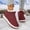 Wine, variant on Winter Boots for Women Waterproof Fuzzy Snow Boots Comfortable Slip On Ankle Booties Indoor Outdoor Warm Anti-Slip Plush Slipper Bootie Thermal House Slippers Fleece Lined Cotton Shoes，Size 41