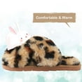 thumbnail image 4 of Drecage Kids Fluffy Slippers for Girls Open Toe Warm Fuzzy Slippers Bedroom House Shoes, 4 of 7