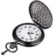 thumbnail image 5 of LYMFHCH Reloj de bolsillo de cuarzo vintage liso clásico, escala de números arábigos Reloj para mujer para hombre con cadena Navidad Graduación Regalos de cumpleaños Día del padre MFZFUKR WMZL-354-1, 5 of 7