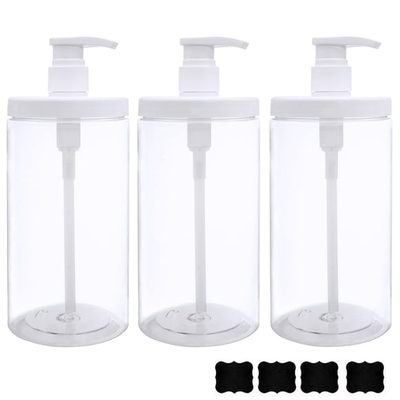Dispensador de botellas con bomba Cosywell, plástico, 1000 ml (paquete de 3)
