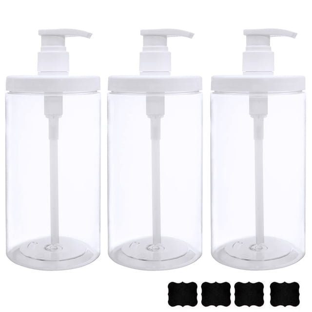 Dispensador de botellas con bomba Cosywell, plástico, 1000 ml (paquete de 3)