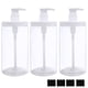 thumbnail image 1 of Dispensador de botellas con bomba Cosywell, plástico, 1000 ml (paquete de 3), 1 of 7