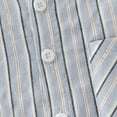 thumbnail image 6 of XBASW Baby Toddler Stripes Shirt Short Sleeve Button down Shirt Tops for Boys Cotton Summer Blouses for 1-5T, 6 of 9