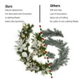 thumbnail image 5 of 9 ft Christmas Garland with Lights, Pre-lit Artificial Christmas ​Decorations Garland with Ball Ornaments Pinecones and Battery Operated 40 LED Lights for Outdoor Mantel Fireplace Decoration, 5 of 8