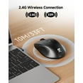thumbnail image 2 of Wireless Mouse for Laptop, 2.4G Optical Computer Mouse 5-Level 4000DPI, Office Cordless USB Mice, 6 Buttons, 18 Months Battery, Portable for PC, Chromebook, Wins, Mac, Small to Medium Hand, 2 of 4