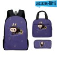 thumbnail image 1 of Mario School Backpack Travel Bag Three-piece Lunch Backpack Student Schoolbag Teen School Gift, 1 of 3