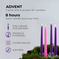 thumbnail image 2 of CANDWAX 10 inch Taper Candles Set of 12 - Dripless Taper Candles and Unscented Candlesticks - Perfect as Dinner Candles and Household Candles - Pink Candles, 2 of 8