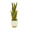 thumbnail image 1 of Nearly Natural 9774 27 in. Sansevieria Artificial Plant in Designer Bowl, 1 of 3