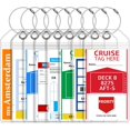 thumbnail image 1 of Paquete de 8 portaetiquetas de equipaje Cruise para Carnival, NCL y Princess, 1 of 7