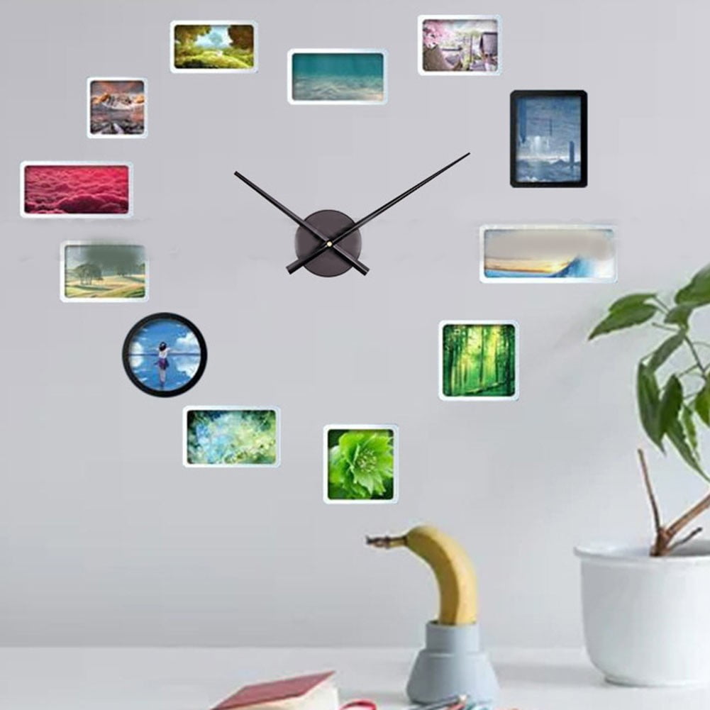 3D Clock Hands, DIY Large Wall Clock Hands Needles Quartz Clock Mechanism for Home Art Decor Accessories（Not Include Battery),Hour Hand 23.5cm, Minute Hand 31.3cm,Clock Frame Diameter 10cm