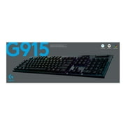 Logitech - G915 LIGHTSPEED Wireless TKL Mechanical Gaming GL Tactile Switch Keyboard with RGB Back Lighting - Black
