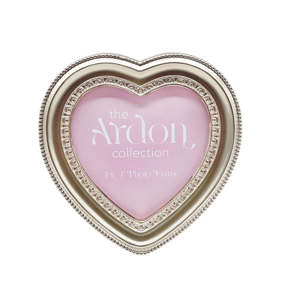 OneDesign Home 4X4 Gold Heart Shaped Picture Frame