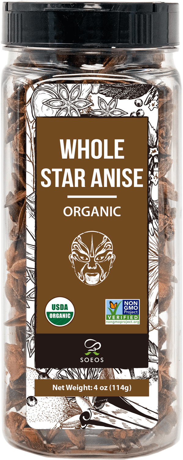 Soeos Organic Star Anise Seeds (4oz)