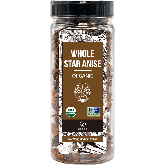 Soeos Organic Star Anise Seeds (4oz)
