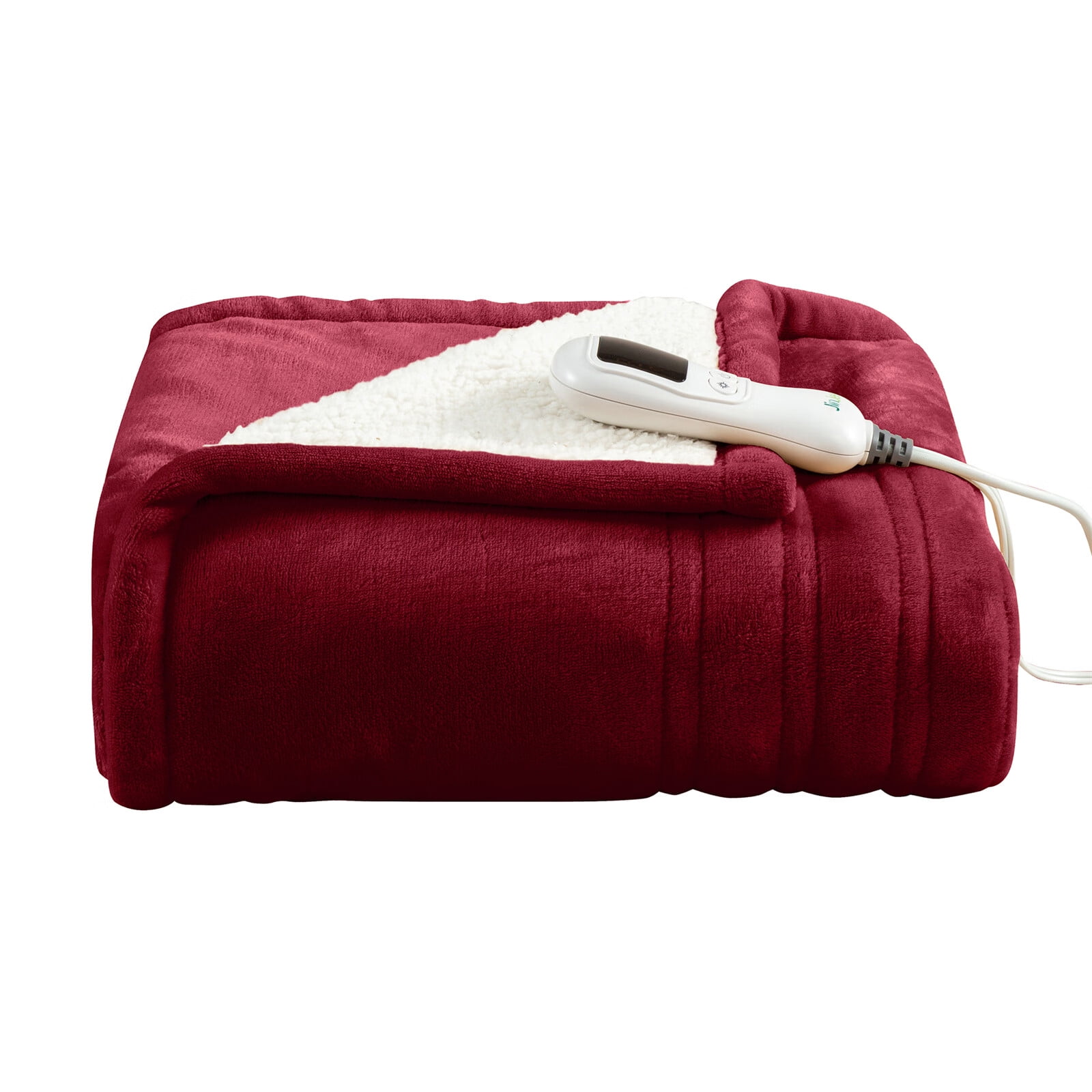 Jearey 50*60 Electric Heated Blanket, Flannel & Sherpa Throw Blanket