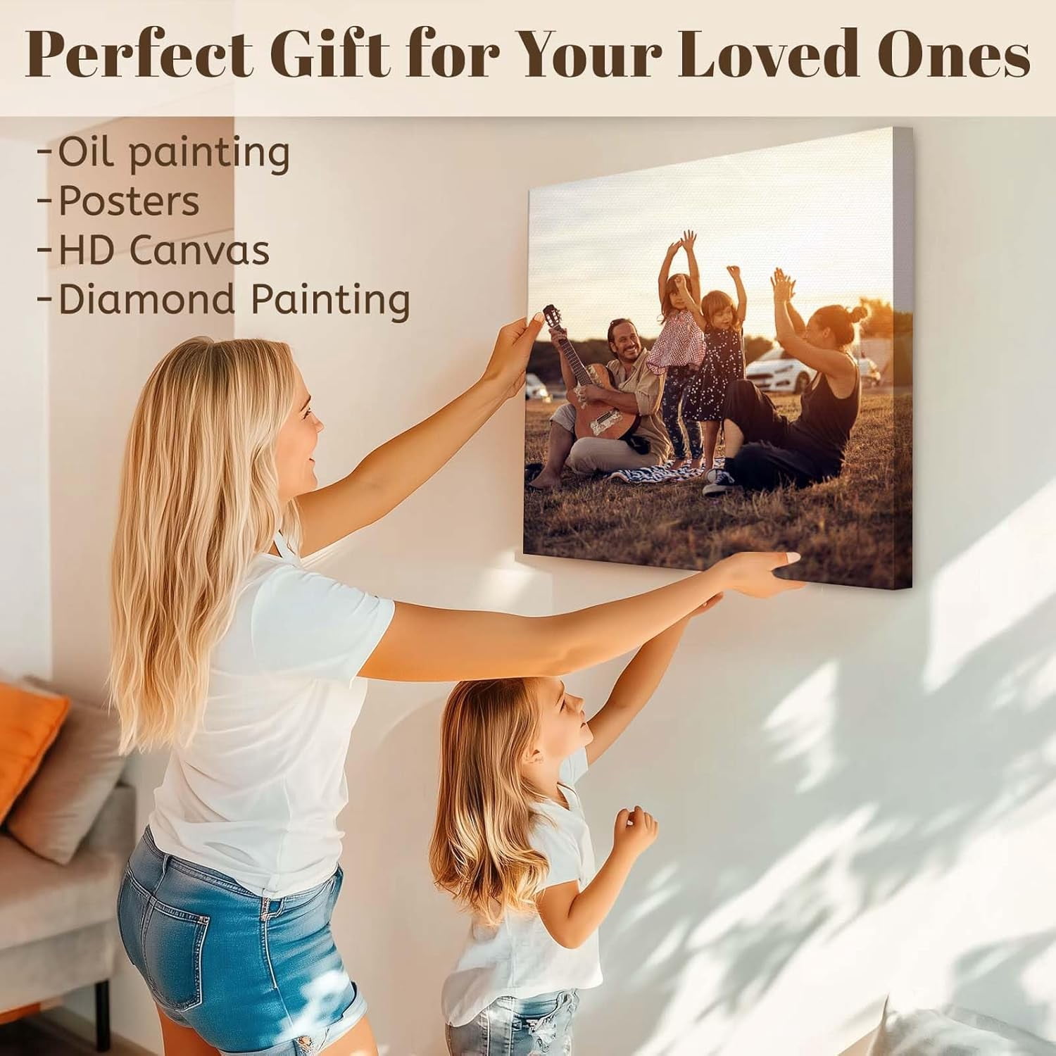 DIY Wood Canvas Frame Kit with Stretch Bar 36x48 Inch Oil Painting & Wall Art - Custom Frames for Paintings & Canvases