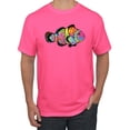 thumbnail image 1 of Wild Bobby, Colorful Neon Nemo Clownfish, Animal Lover, Men Graphic Tees, Neon Pink, 5XL, 1 of 3