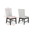 thumbnail image 3 of Nmkwnr 2 Pack Upholstered Side Chair Dining Chair for Dining Room, Living Room, Light Gray, 3 of 6