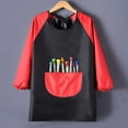 thumbnail image 2 of ZACPNCV Kids Art Smock Waterproof Painting Apron Long Sleeves Artist Smocks Gray 1-4 Years, 2 of 4