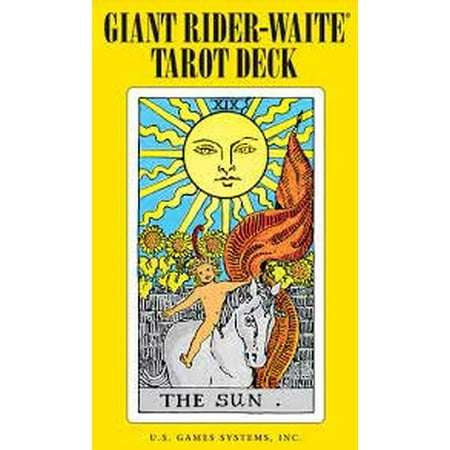 Tarot Cards Traditional Giant Rider-Waite Deck 1909 Design Large Card Format Great For Laying Out 4" x 6 1/2" Fortune Telling Tool by Pamela Colman Smith