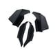 thumbnail image 2 of Cubierta de viento para aletas laterales delanteras, aletas antiarañazos, carenado para motocicleta Negro, 2 of 9